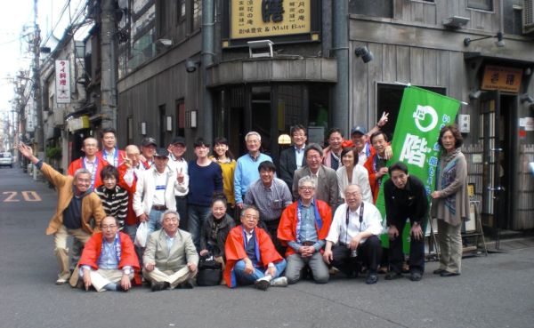 花見会の集合写真