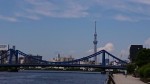 隅田川テラスの永代橋と清洲橋②